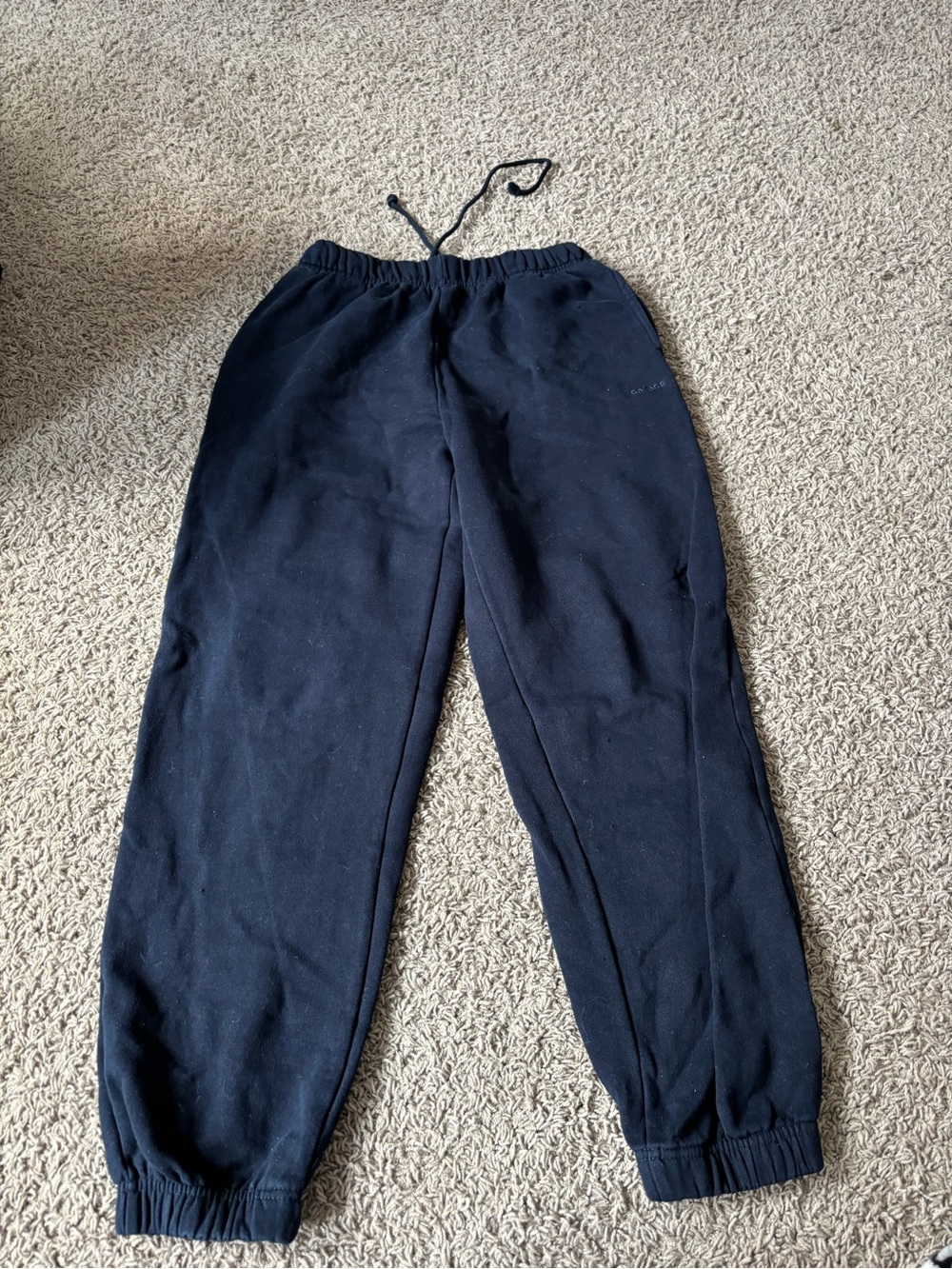 Garage Black Fleece-Lined Sweatpants